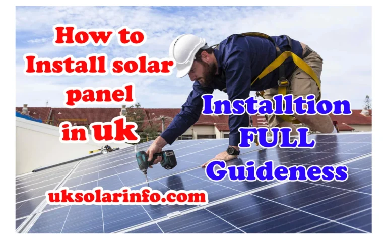 How solar panel install in uk